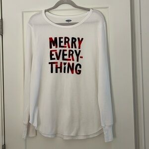 Price slashed ! Old Navy Christmas PJ Top